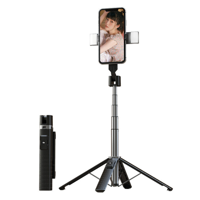 Phone Tripod Stand with Bluetooth Remote – Compact & Easy to Use - Image 4