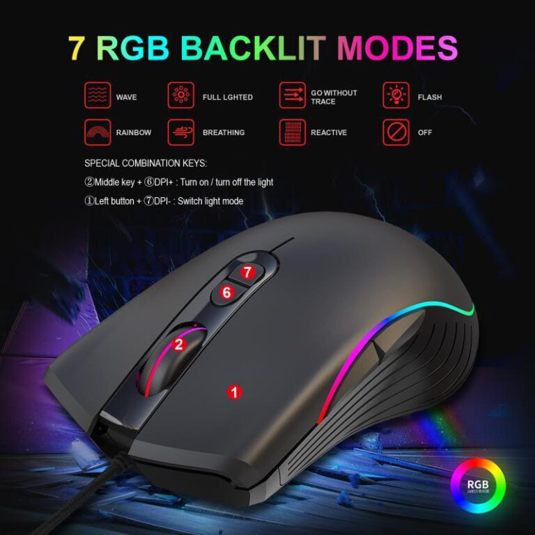 GlowTrack™ Wired Gaming Mouse – LED Lights & Precision Control - Image 5