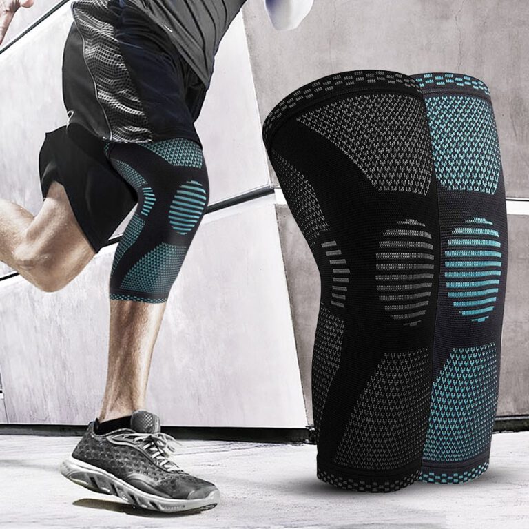 FlexGuard™ Knitted Sports Knee Pads – Breathable Support for Workouts & Recovery