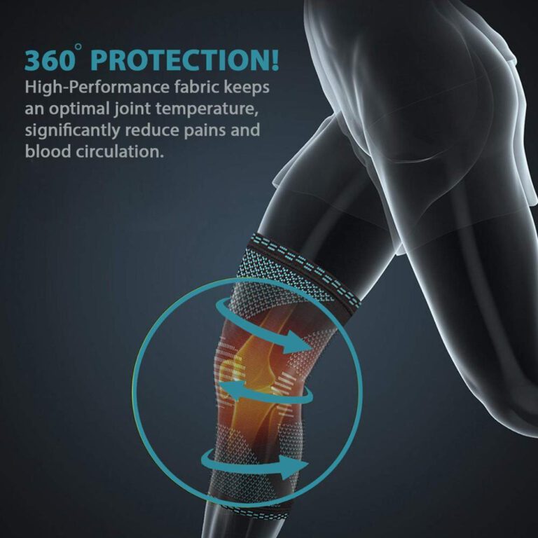 FlexGuard™ Knitted Sports Knee Pads – Breathable Support for Workouts & Recovery - Image 9