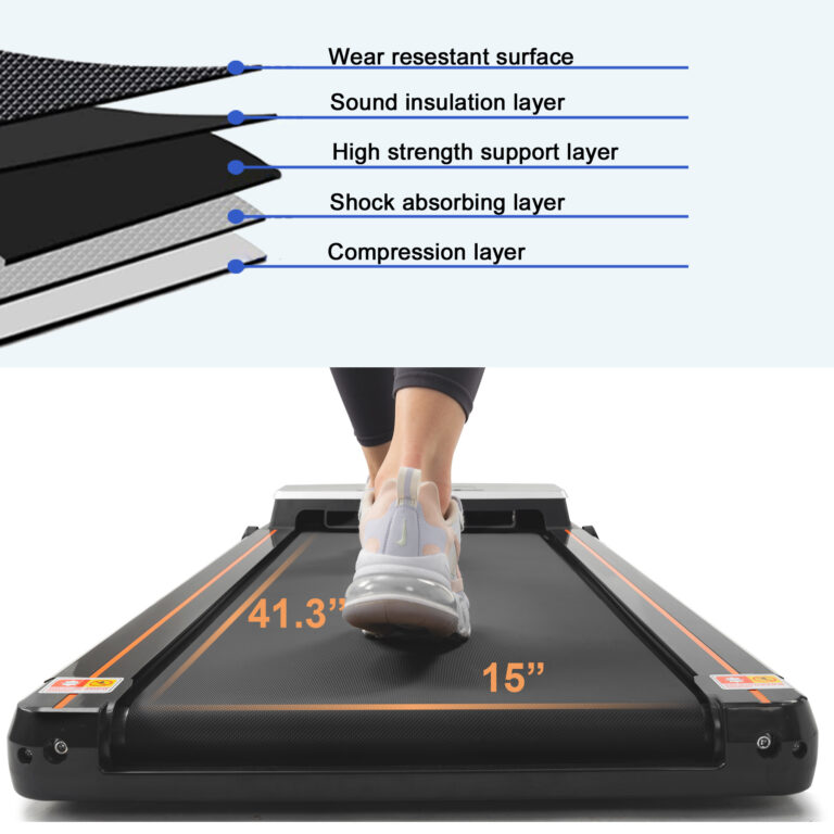 Under Desk Walking Treadmill – 2.5HP Motor, LED Display, App & Remote Control - Image 4