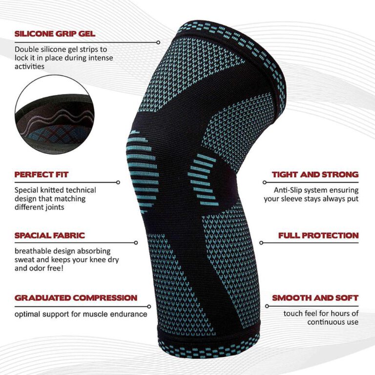 FlexGuard™ Knitted Sports Knee Pads – Breathable Support for Workouts & Recovery - Image 7