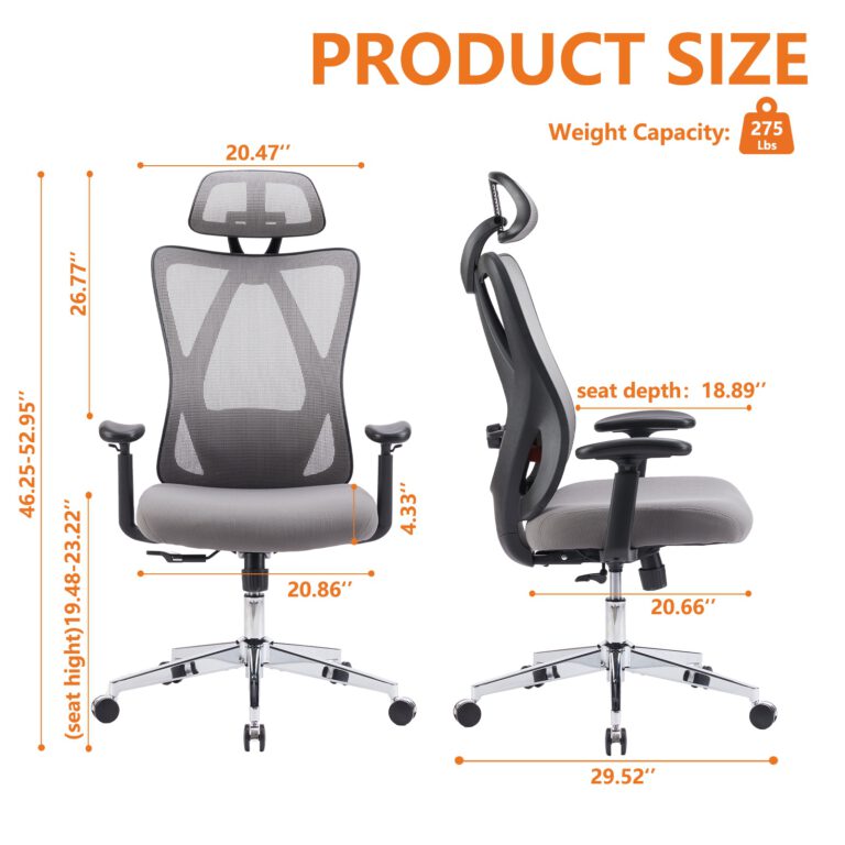 Ergonomic Office Chair – Padded Seat with Back Support for Daily Use - Image 7