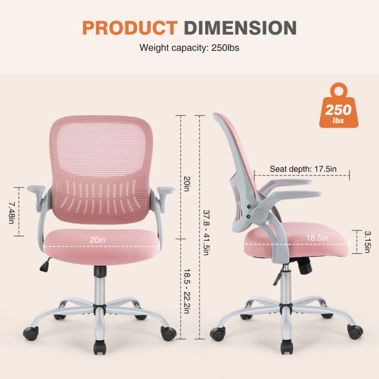 Tall Office Chair with Adjustable Foot Ring – Great for Standing Desks & Counters - Image 6