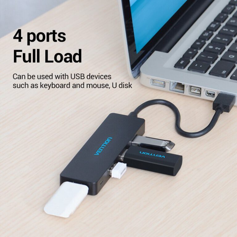USB 3.0 Hub – 4-Port Splitter for Laptops, PCs & Accessories