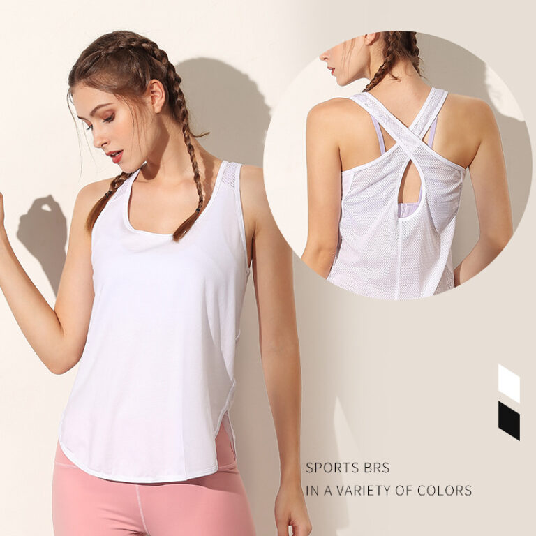 FlexFlow™ Mesh Back Sports Top – Quick-Dry, Breathable & Ultra-Stretchy