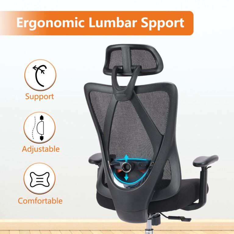Ergonomic Office Chair – Padded Seat with Back Support for Daily Use - Image 4