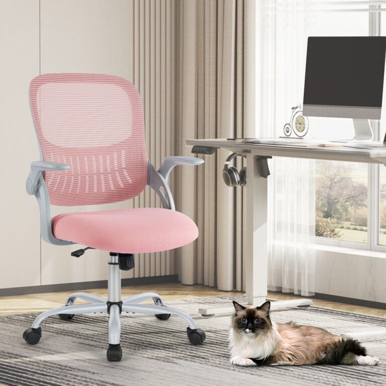 Tall Office Chair with Adjustable Foot Ring – Great for Standing Desks & Counters