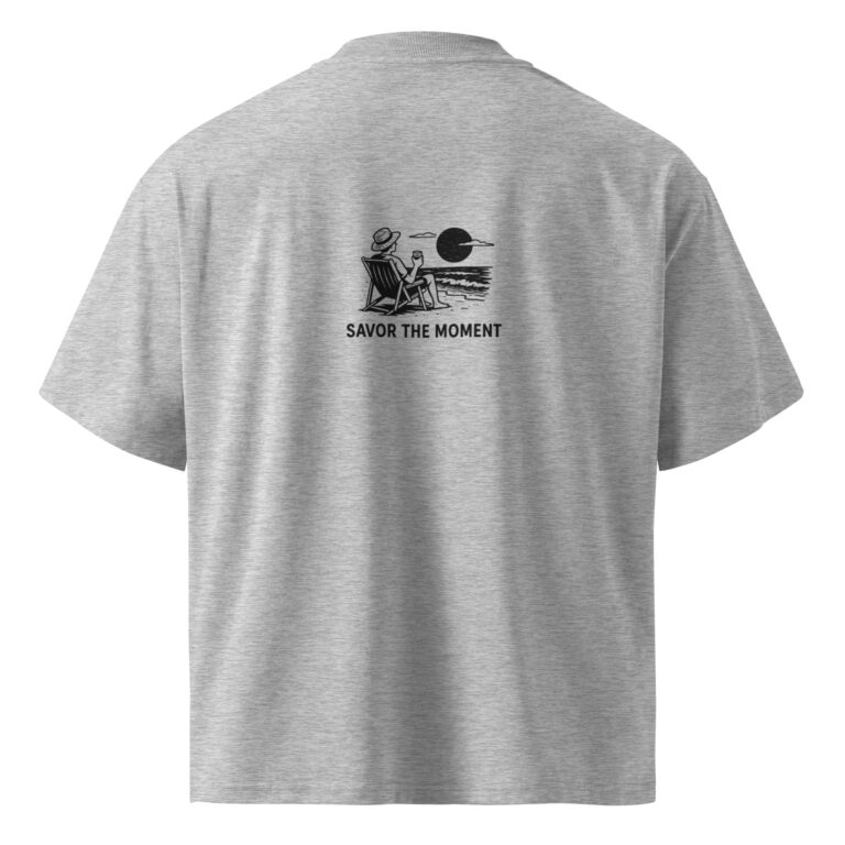Unisex organic oversized high neck t-shirt - Image 6