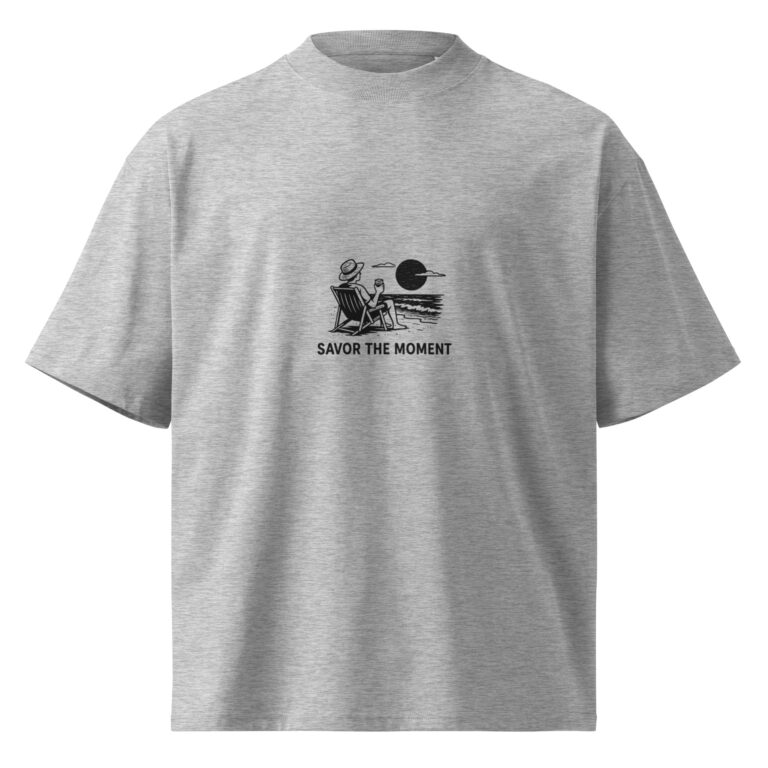 Unisex organic oversized high neck t-shirt - Image 5