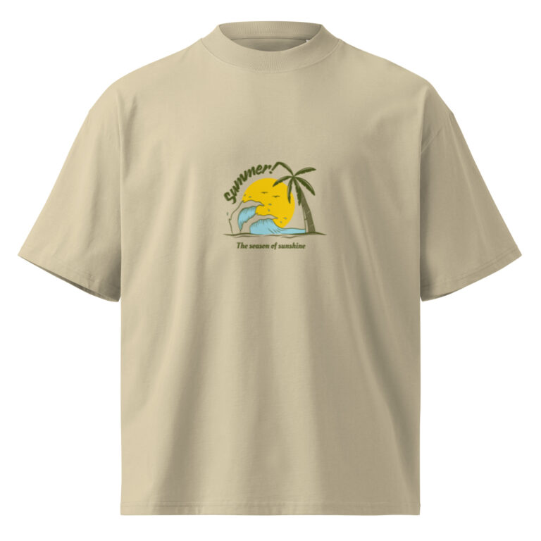 Unisex organic oversized high neck t-shirt - Image 2