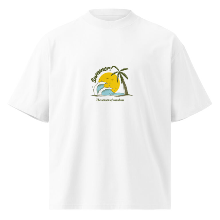 Unisex organic oversized high neck t-shirt - Image 4