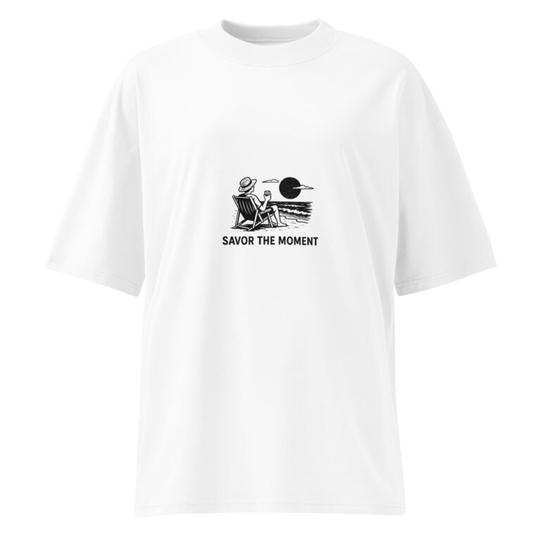 Unisex organic oversized high neck t-shirt - Image 3