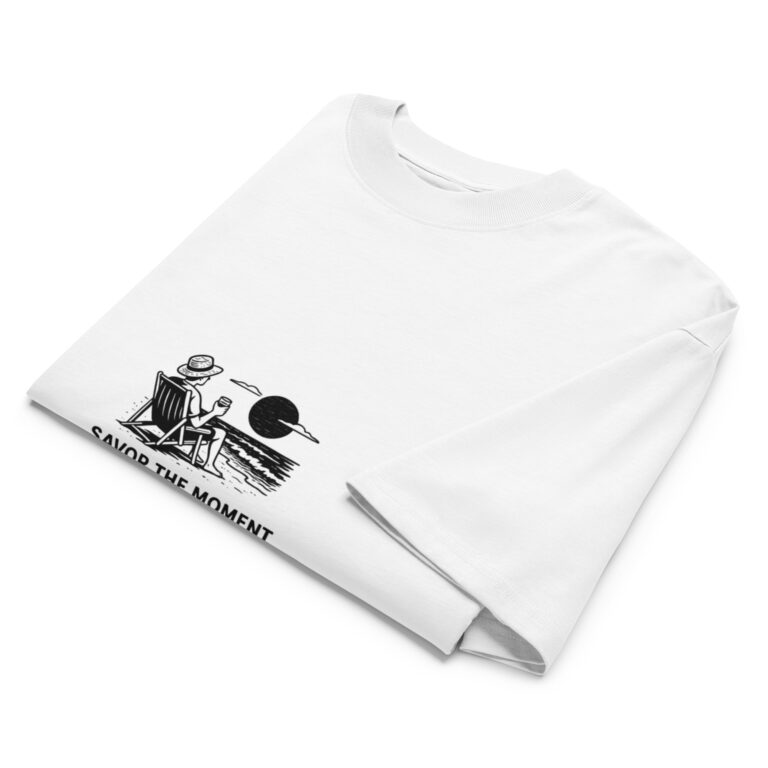 Unisex organic oversized high neck t-shirt - Image 4