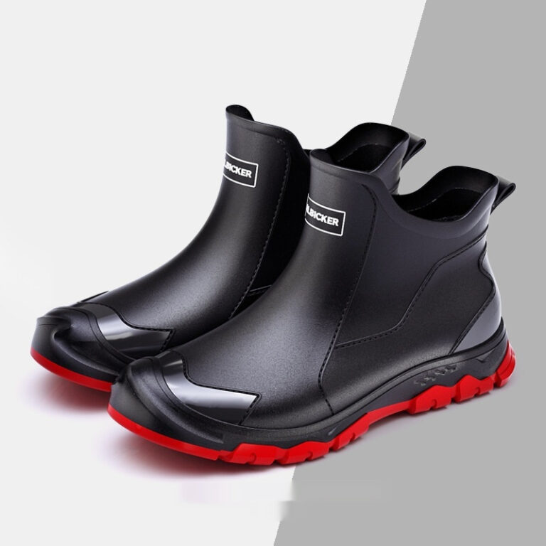 Fashion Non-slip Flat Short Rubber Boots Men - Image 4